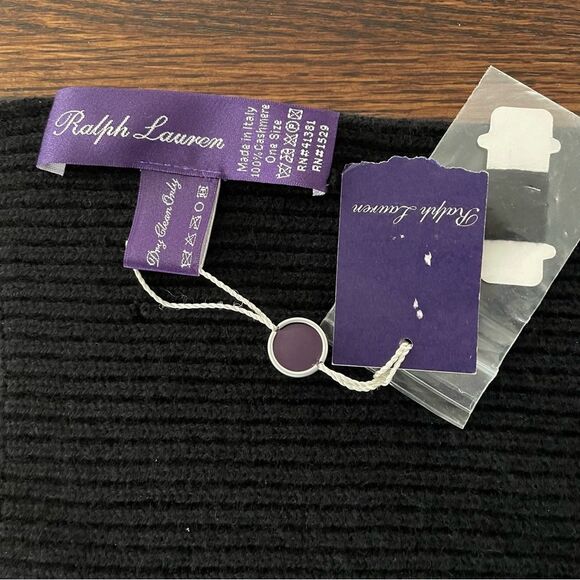 Purple Label cashmere scarf vintage made in Italy new with tags - Picture 5 of 7